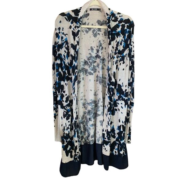 NIC+ZOE Positive Outlook Chiffon Trim Open Cardigan - Picture 4 of 10